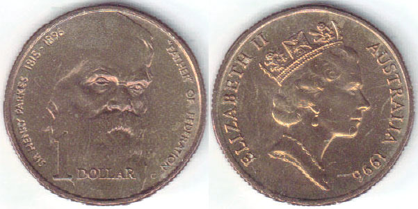 1996 C Australia $1 (Sir Henry Parkes) 2'x2' A002031